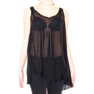 Camicia oversize nera Pierre Balmain